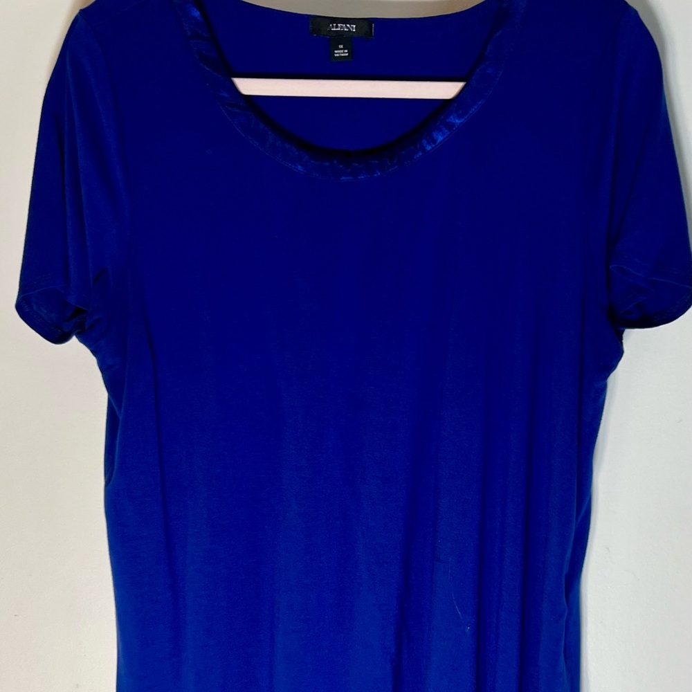 Alfani Blue Short Sleeve T-Shirt